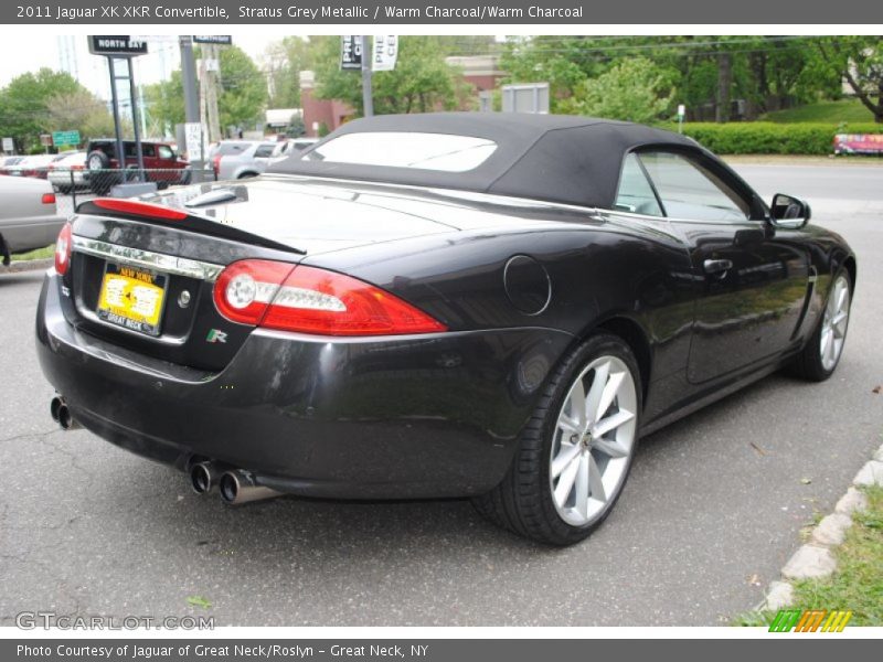 Stratus Grey Metallic / Warm Charcoal/Warm Charcoal 2011 Jaguar XK XKR Convertible