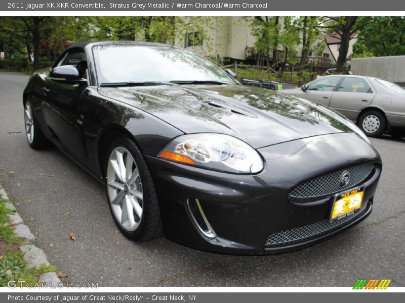 Stratus Grey Metallic / Warm Charcoal/Warm Charcoal 2011 Jaguar XK XKR Convertible