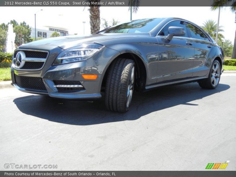 Steel Grey Metallic / Ash/Black 2012 Mercedes-Benz CLS 550 Coupe