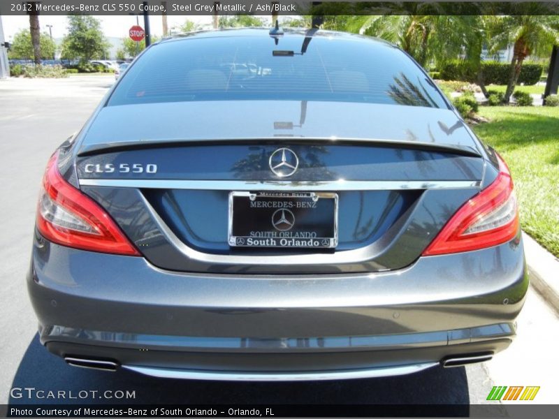 Steel Grey Metallic / Ash/Black 2012 Mercedes-Benz CLS 550 Coupe