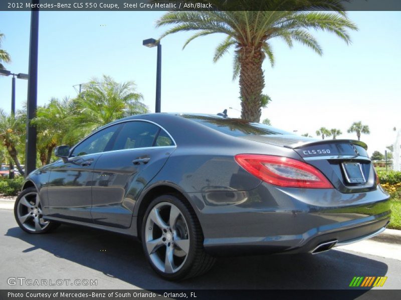 Steel Grey Metallic / Ash/Black 2012 Mercedes-Benz CLS 550 Coupe