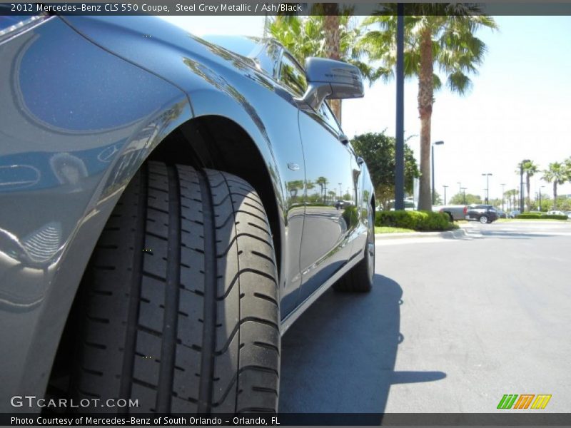 Steel Grey Metallic / Ash/Black 2012 Mercedes-Benz CLS 550 Coupe