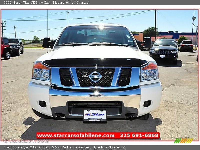 Blizzard White / Charcoal 2009 Nissan Titan SE Crew Cab