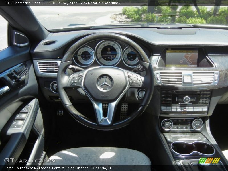 Steel Grey Metallic / Ash/Black 2012 Mercedes-Benz CLS 550 Coupe