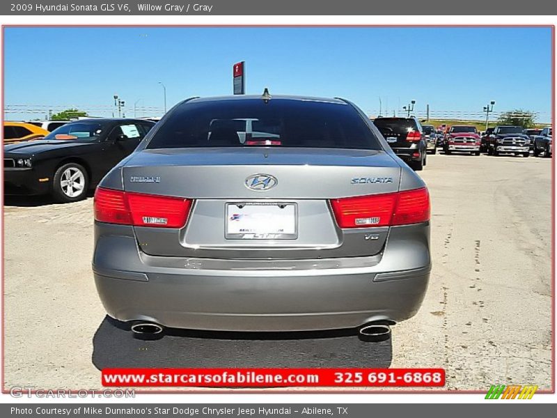 Willow Gray / Gray 2009 Hyundai Sonata GLS V6