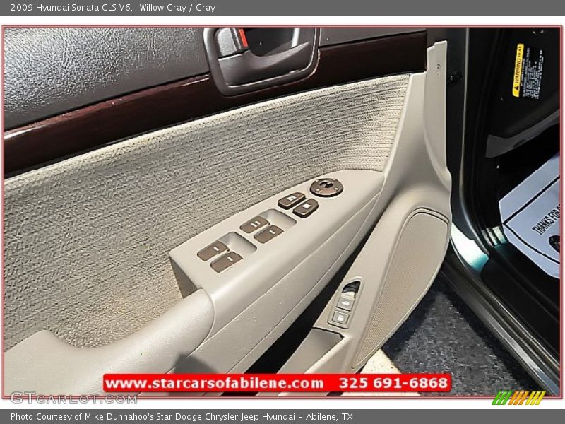 Willow Gray / Gray 2009 Hyundai Sonata GLS V6