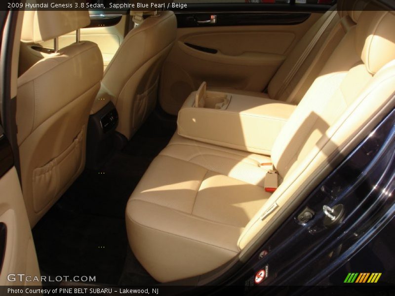 Sapphire Blue Pearl / Beige 2009 Hyundai Genesis 3.8 Sedan