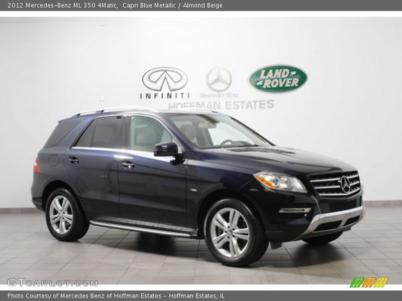 Capri Blue Metallic / Almond Beige 2012 Mercedes-Benz ML 350 4Matic