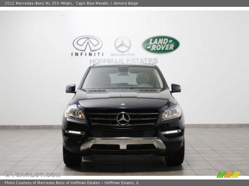 Capri Blue Metallic / Almond Beige 2012 Mercedes-Benz ML 350 4Matic