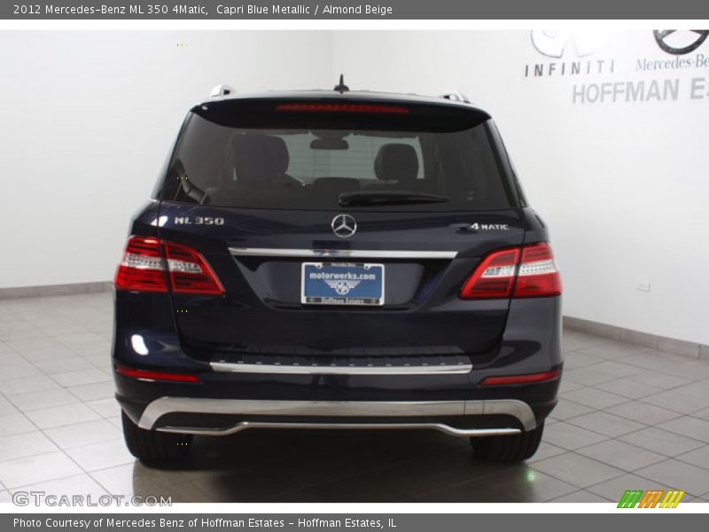 Capri Blue Metallic / Almond Beige 2012 Mercedes-Benz ML 350 4Matic