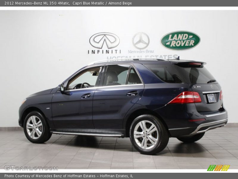 Capri Blue Metallic / Almond Beige 2012 Mercedes-Benz ML 350 4Matic