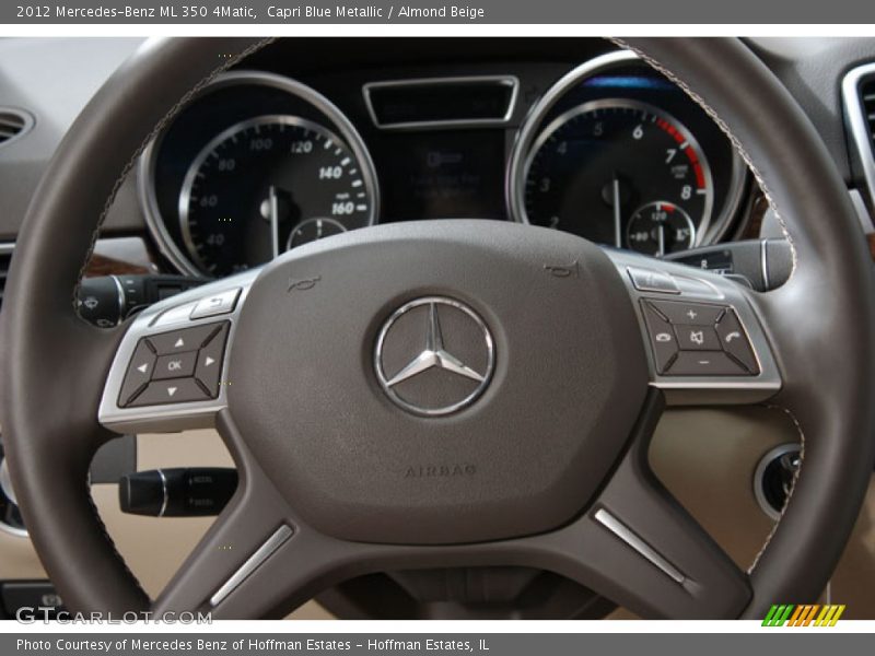 Capri Blue Metallic / Almond Beige 2012 Mercedes-Benz ML 350 4Matic