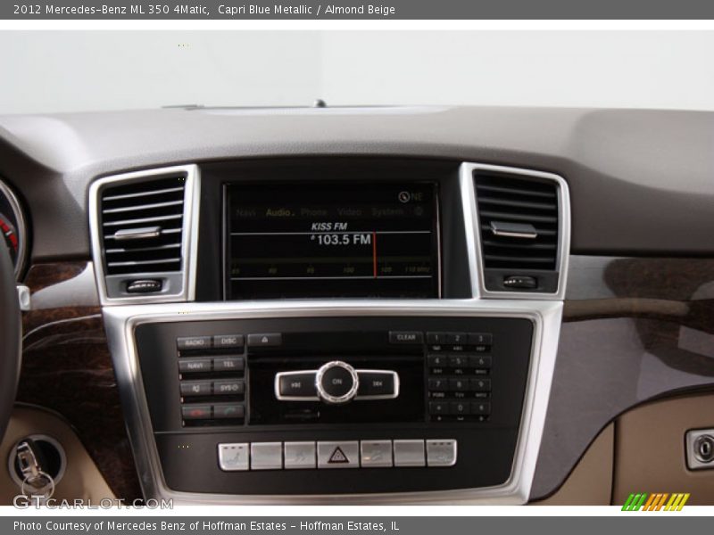 Capri Blue Metallic / Almond Beige 2012 Mercedes-Benz ML 350 4Matic