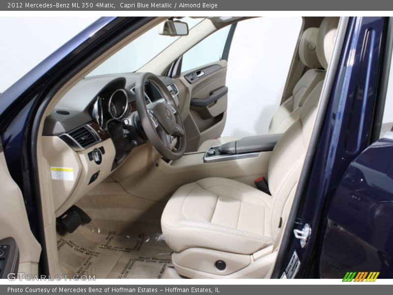 Capri Blue Metallic / Almond Beige 2012 Mercedes-Benz ML 350 4Matic