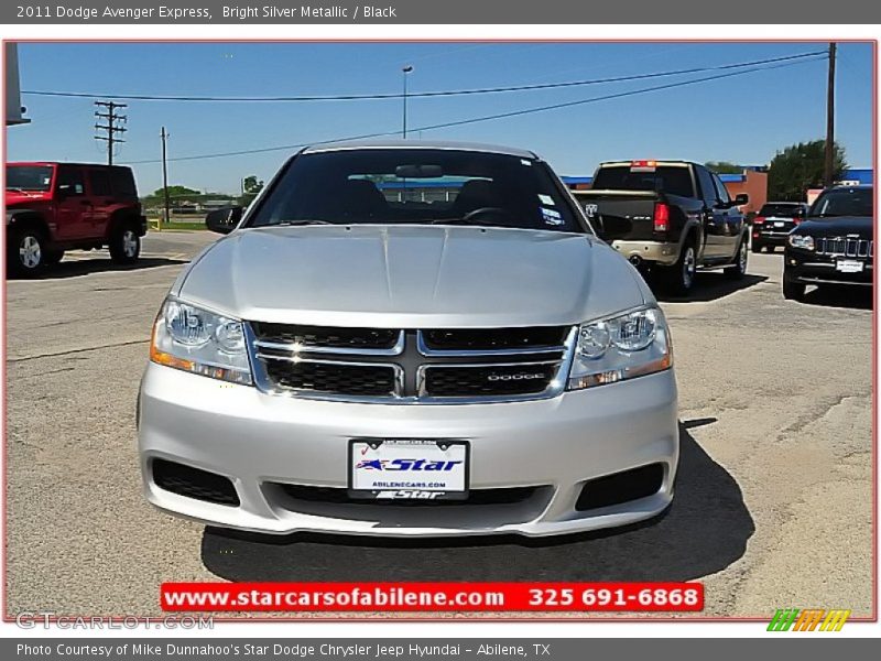 Bright Silver Metallic / Black 2011 Dodge Avenger Express
