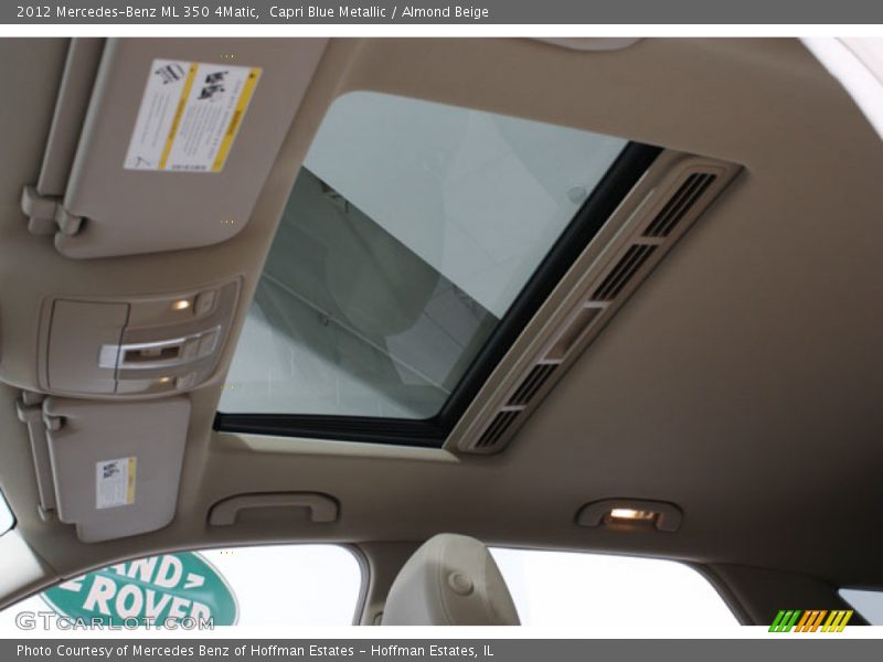 Capri Blue Metallic / Almond Beige 2012 Mercedes-Benz ML 350 4Matic