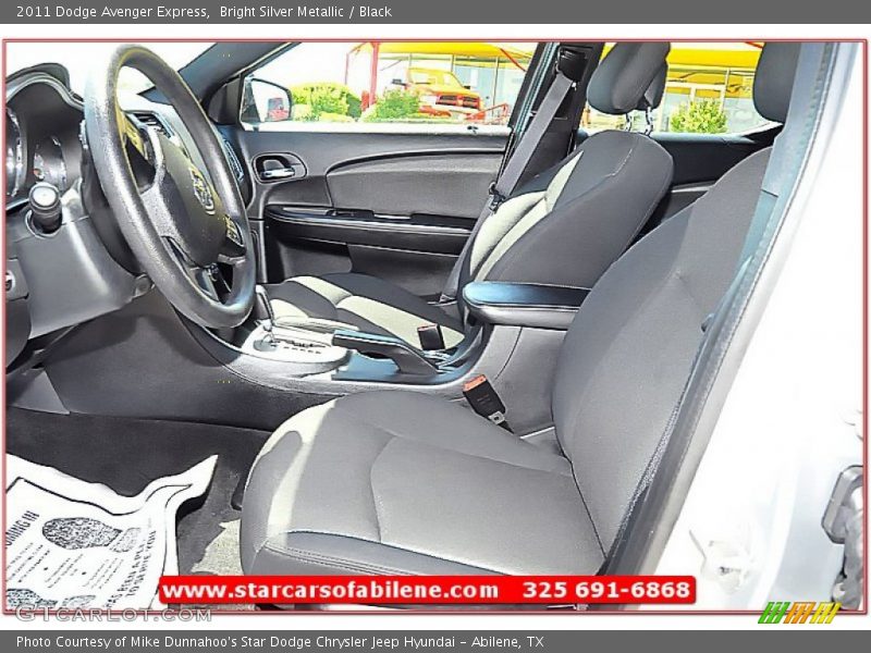 Bright Silver Metallic / Black 2011 Dodge Avenger Express
