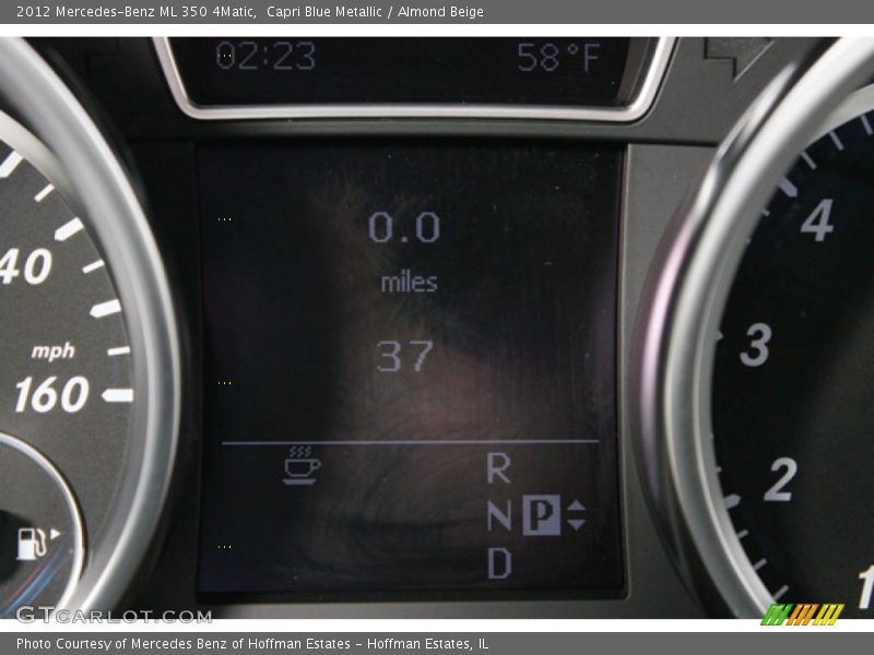 Capri Blue Metallic / Almond Beige 2012 Mercedes-Benz ML 350 4Matic