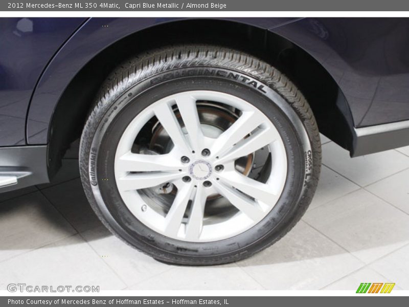 Capri Blue Metallic / Almond Beige 2012 Mercedes-Benz ML 350 4Matic
