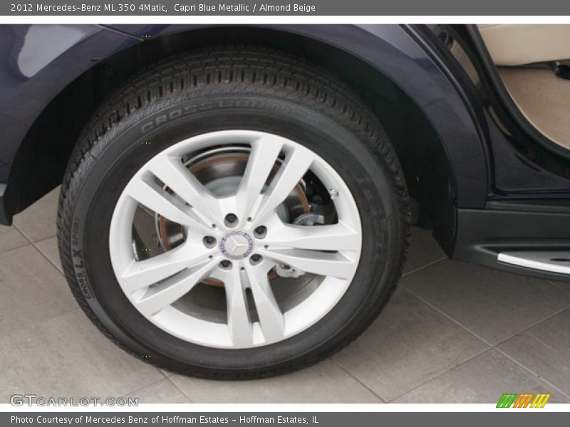 Capri Blue Metallic / Almond Beige 2012 Mercedes-Benz ML 350 4Matic