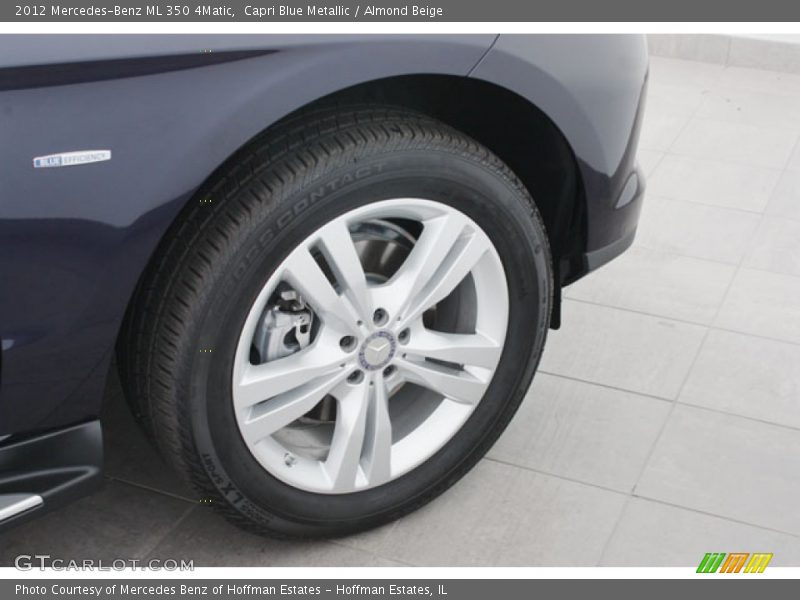 Capri Blue Metallic / Almond Beige 2012 Mercedes-Benz ML 350 4Matic