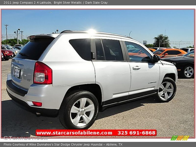 Bright Silver Metallic / Dark Slate Gray 2011 Jeep Compass 2.4 Latitude