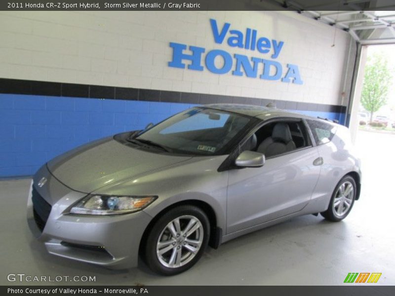 Storm Silver Metallic / Gray Fabric 2011 Honda CR-Z Sport Hybrid