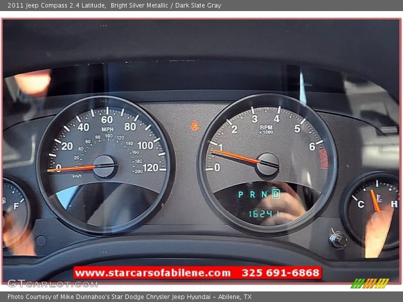 Bright Silver Metallic / Dark Slate Gray 2011 Jeep Compass 2.4 Latitude
