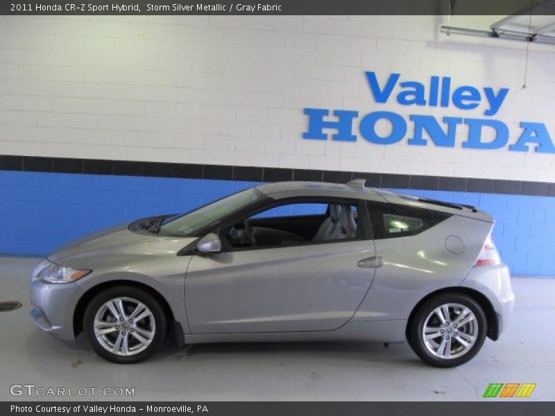 Storm Silver Metallic / Gray Fabric 2011 Honda CR-Z Sport Hybrid