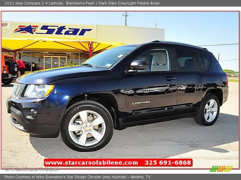 Blackberry Pearl / Dark Slate Gray/Light Pebble Beige 2011 Jeep Compass 2.4 Latitude