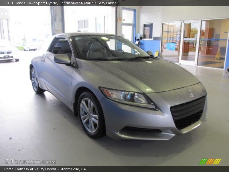 Storm Silver Metallic / Gray Fabric 2011 Honda CR-Z Sport Hybrid