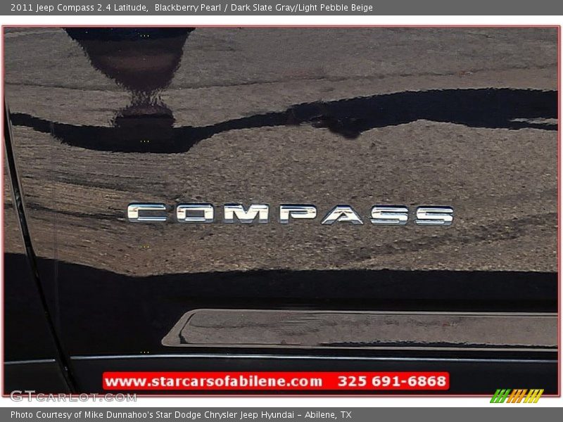 Blackberry Pearl / Dark Slate Gray/Light Pebble Beige 2011 Jeep Compass 2.4 Latitude