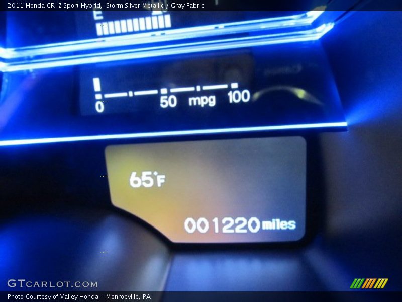 Storm Silver Metallic / Gray Fabric 2011 Honda CR-Z Sport Hybrid
