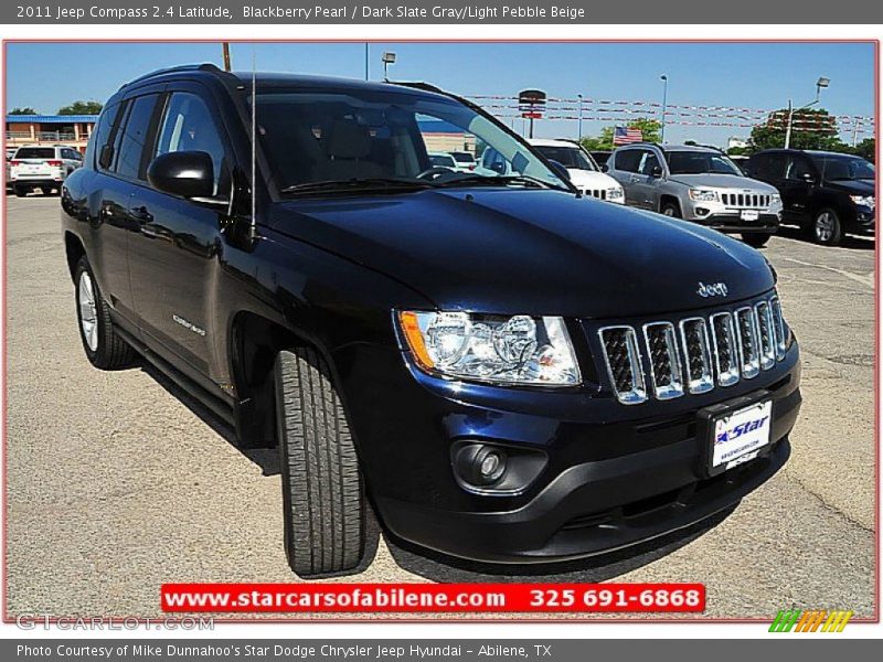 Blackberry Pearl / Dark Slate Gray/Light Pebble Beige 2011 Jeep Compass 2.4 Latitude