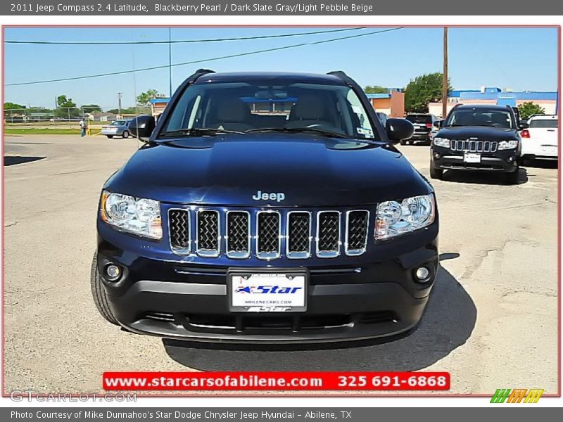 Blackberry Pearl / Dark Slate Gray/Light Pebble Beige 2011 Jeep Compass 2.4 Latitude