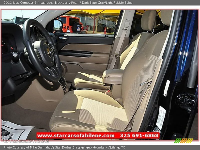 Blackberry Pearl / Dark Slate Gray/Light Pebble Beige 2011 Jeep Compass 2.4 Latitude