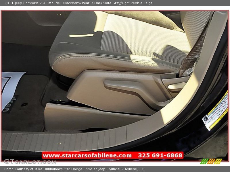 Blackberry Pearl / Dark Slate Gray/Light Pebble Beige 2011 Jeep Compass 2.4 Latitude