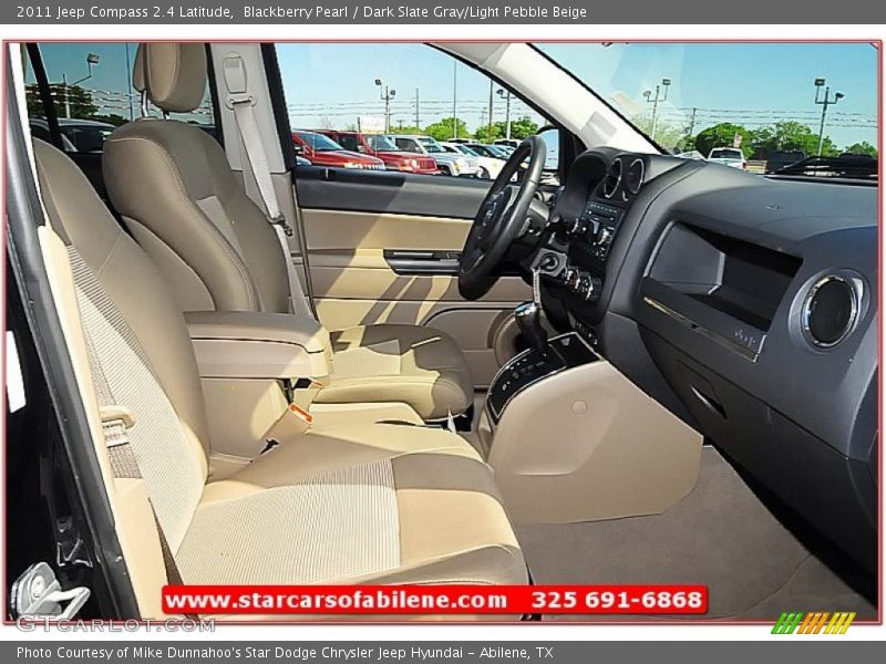 Blackberry Pearl / Dark Slate Gray/Light Pebble Beige 2011 Jeep Compass 2.4 Latitude