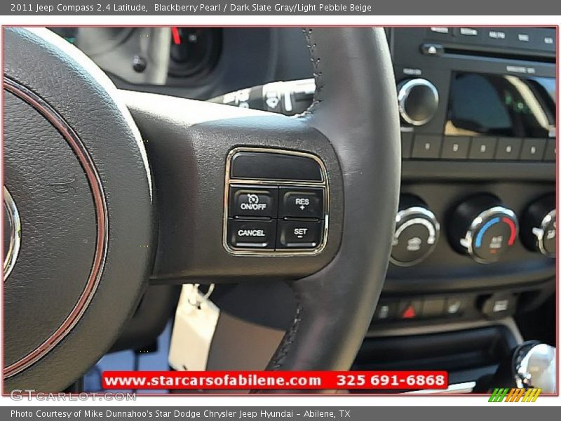 Blackberry Pearl / Dark Slate Gray/Light Pebble Beige 2011 Jeep Compass 2.4 Latitude