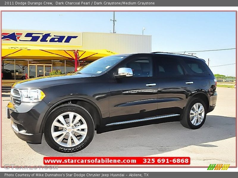 Dark Charcoal Pearl / Dark Graystone/Medium Graystone 2011 Dodge Durango Crew