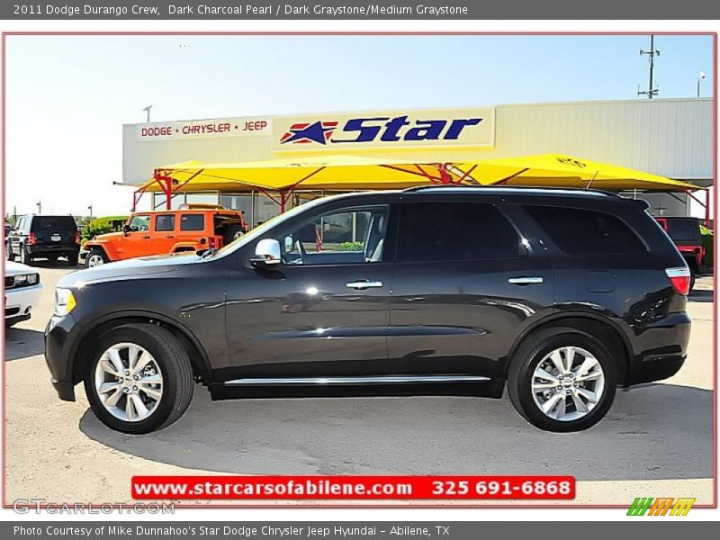 Dark Charcoal Pearl / Dark Graystone/Medium Graystone 2011 Dodge Durango Crew