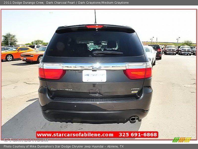 Dark Charcoal Pearl / Dark Graystone/Medium Graystone 2011 Dodge Durango Crew
