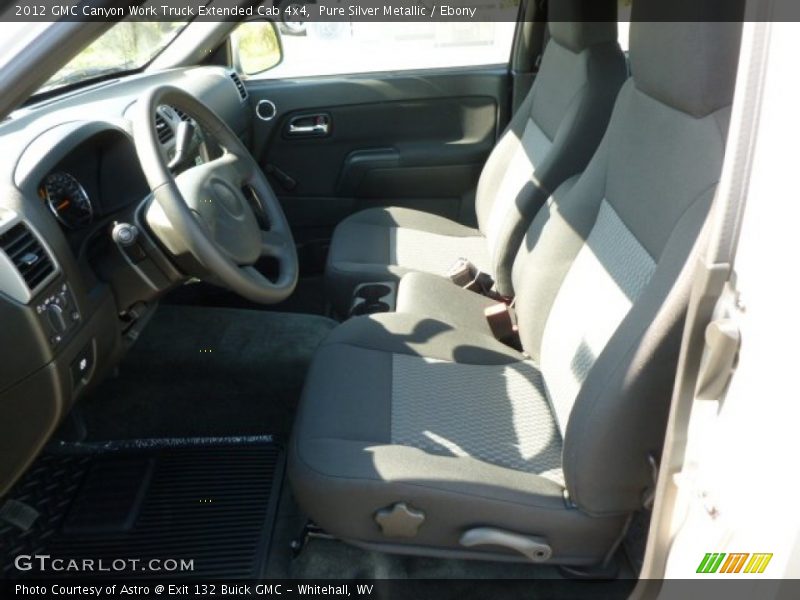 Pure Silver Metallic / Ebony 2012 GMC Canyon Work Truck Extended Cab 4x4