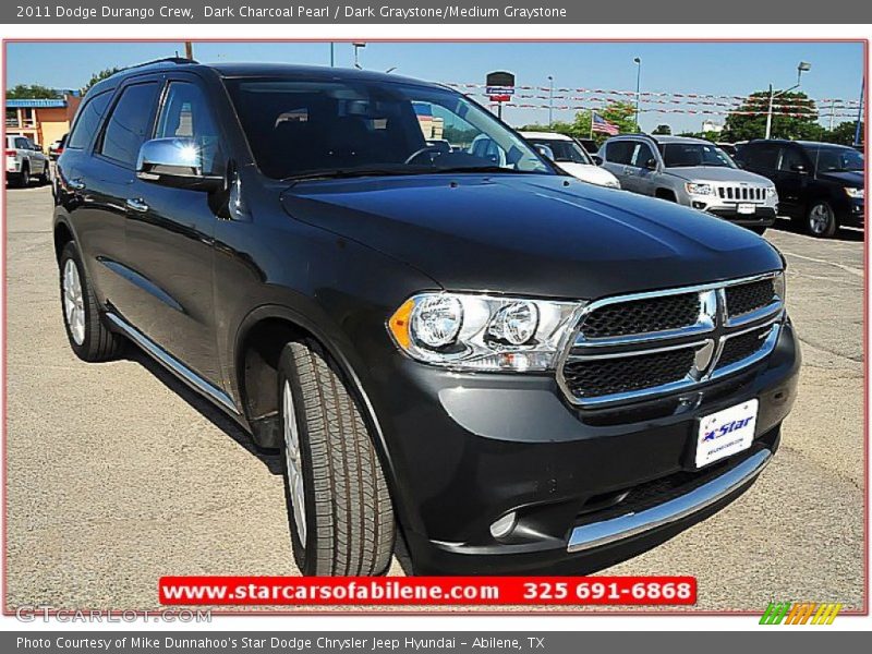 Dark Charcoal Pearl / Dark Graystone/Medium Graystone 2011 Dodge Durango Crew