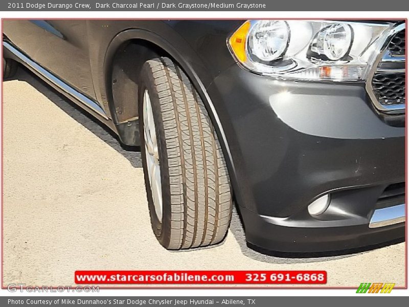 Dark Charcoal Pearl / Dark Graystone/Medium Graystone 2011 Dodge Durango Crew