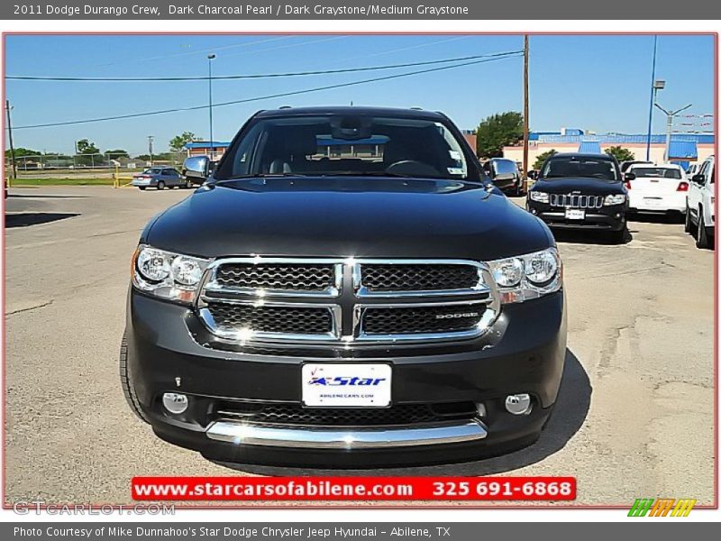 Dark Charcoal Pearl / Dark Graystone/Medium Graystone 2011 Dodge Durango Crew