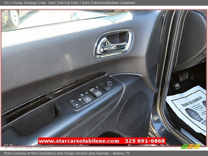 Dark Charcoal Pearl / Dark Graystone/Medium Graystone 2011 Dodge Durango Crew