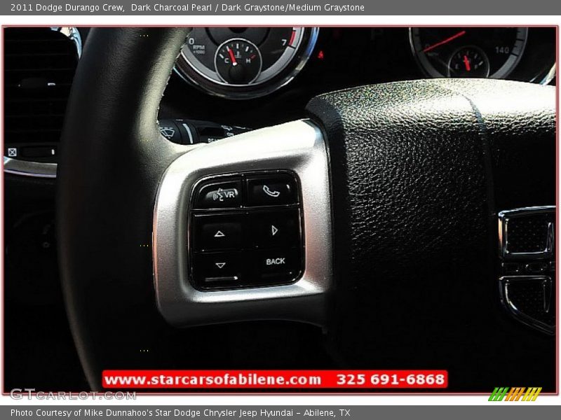 Dark Charcoal Pearl / Dark Graystone/Medium Graystone 2011 Dodge Durango Crew