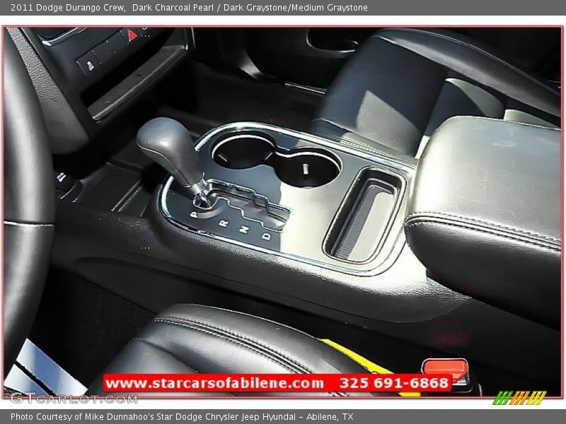Dark Charcoal Pearl / Dark Graystone/Medium Graystone 2011 Dodge Durango Crew