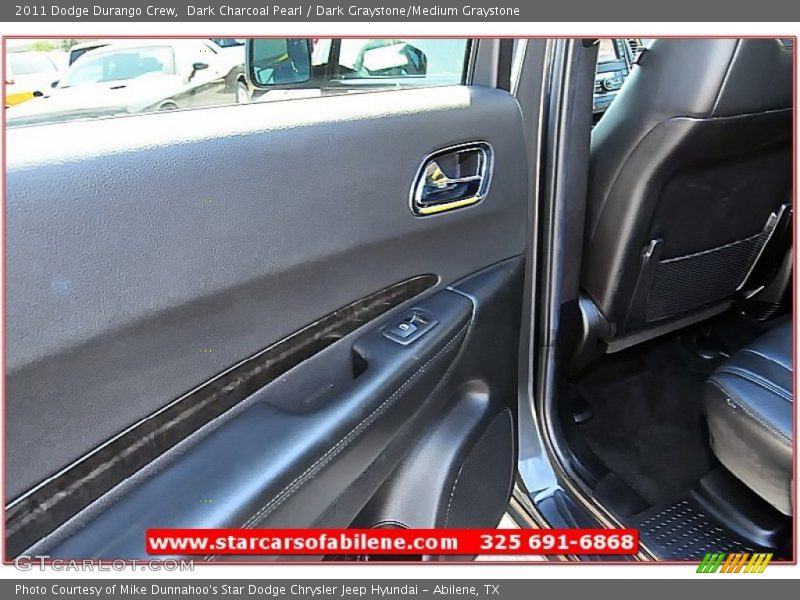 Dark Charcoal Pearl / Dark Graystone/Medium Graystone 2011 Dodge Durango Crew